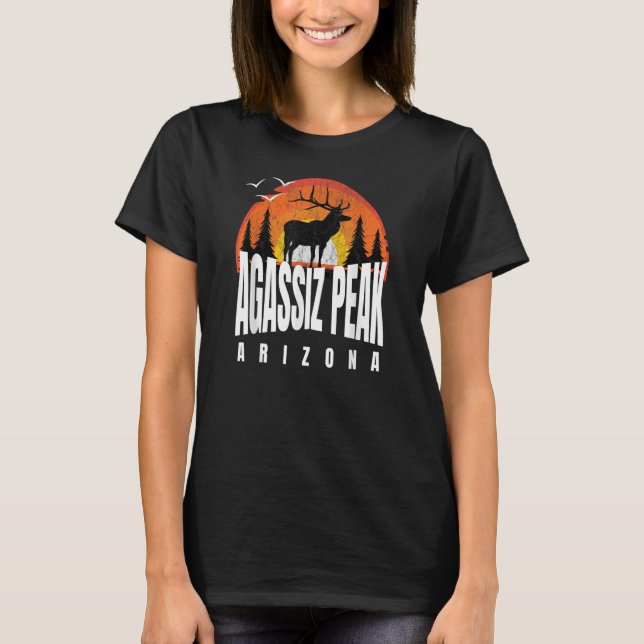 T-shirt Agassiz Peak Arizona Caribou Pittoresque Sunrise A (Devant)