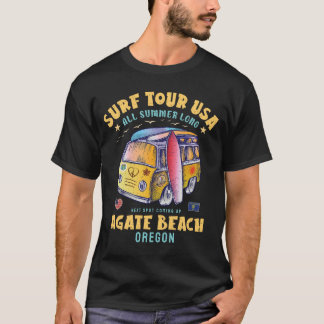 T-shirt Agate Beach Oregon Surf Tour USA Surf