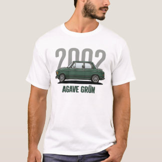 T-shirt Agave Green BMW 2002 Vintage Classique