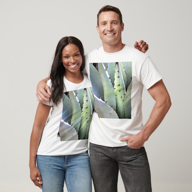 T-shirt Agave Plante Succulent Bleu Cactus Tequila Désert (Unisexe)