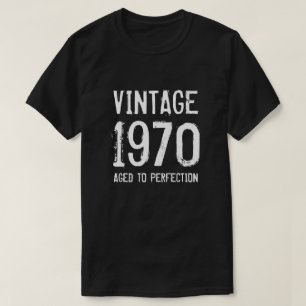 T-shirt Âgé à la perfection 1970 chemise masculine 50e ann
