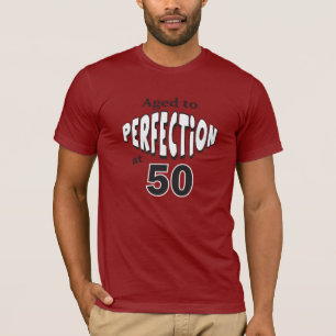 T-shirt Âgé à la perfection à 50 années anniversaire