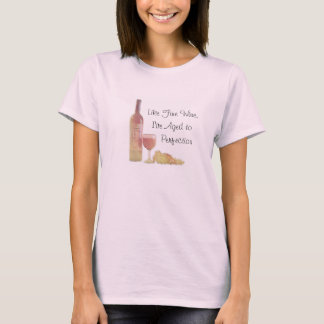 T-shirt Âgé comme le vin fin