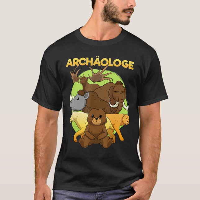 T-shirt Âge de pierre Animaux âge de glace Cerf Mammoth Sa (Devant)