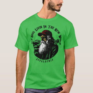 T-shirt Âge Des Appalaches Vivant Dans Le Nouveau Monde