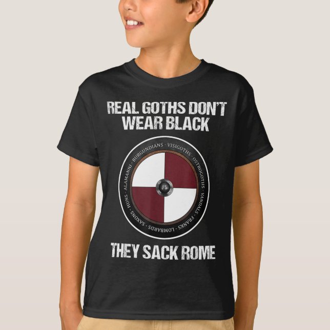 T-shirt Agema Apparel Uni-adults Medieval History , Black, (Devant)