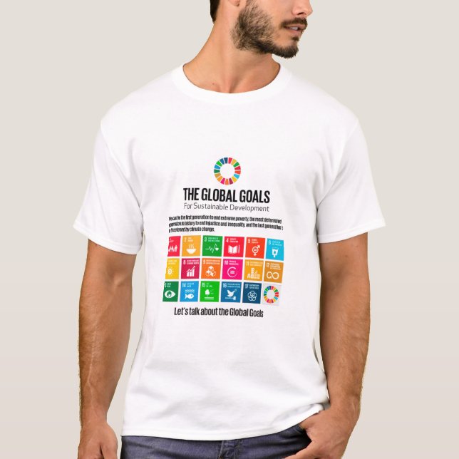 T-shirt Agenda 2030 pour les objectifs du Millénaire pour  (Devant)