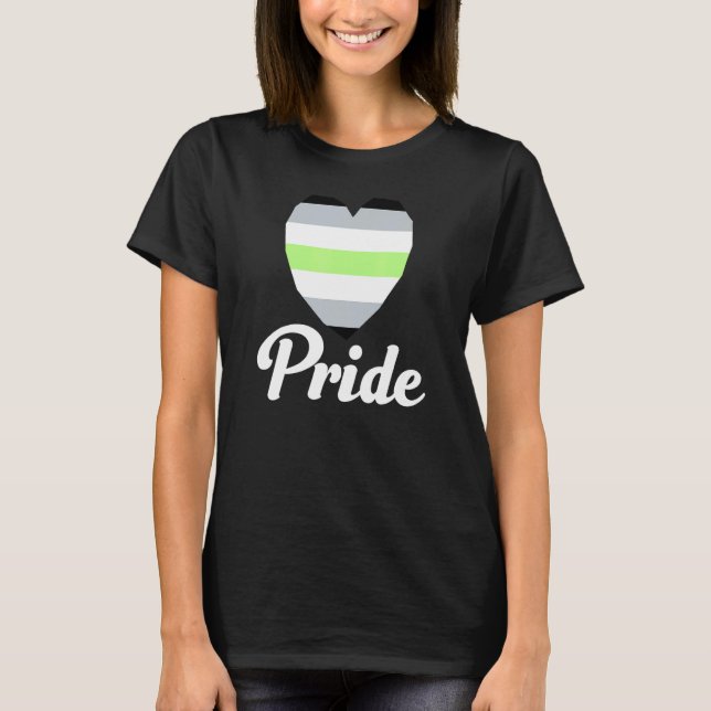 T-shirt Agender Gay pride Rainbow Word 2 (Devant)