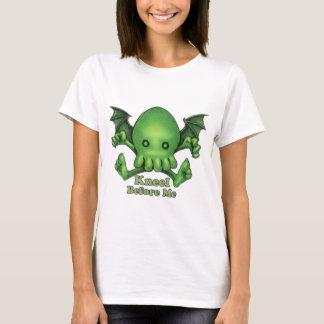 T-shirt Agenouillement mignon de Cthulhu Chibi avant moi