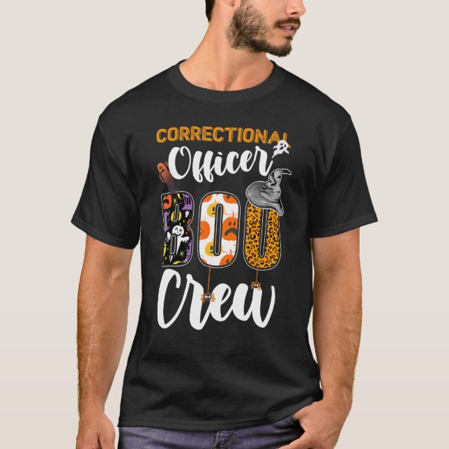 T-shirt Agent correctionnel Boo Crew Ghost Funny Hallowee (Devant)