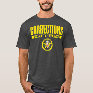 T-shirt Agent correctionnel de New York Ligne mince gris