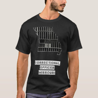 T-shirt Agent correctionnel du Missouri Ligne mince en gri