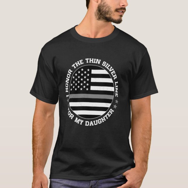 T-shirt Agent correctionnel Fier Papa Maman Américain Drap (Devant)