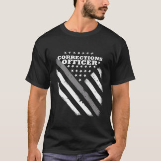 T-shirt Agent correctionnel Mince Silver Line Drapeau Pris