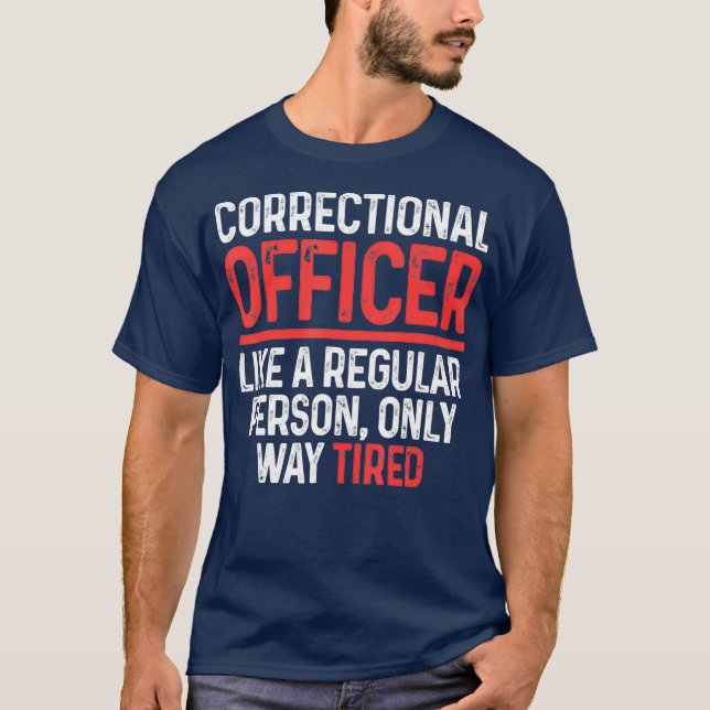 T-shirt Agent correctionnel Way Fatigué Corrections (Devant)
