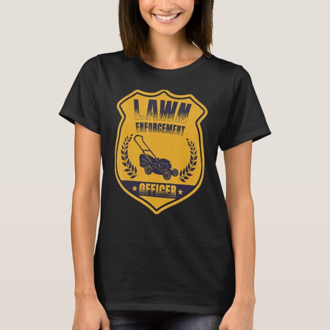T-shirt Agent d'application de la pelouse Jardinage Gras (Devant)