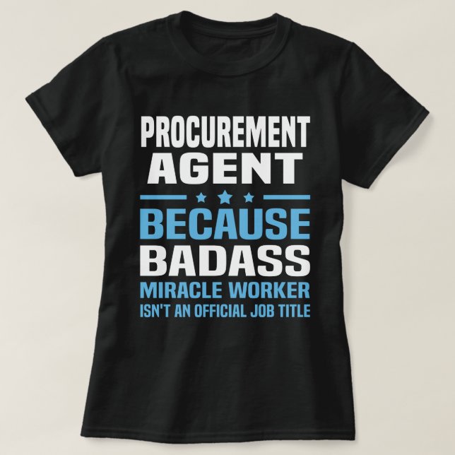 T-shirt Agent d'approvisionnement (Design devant)