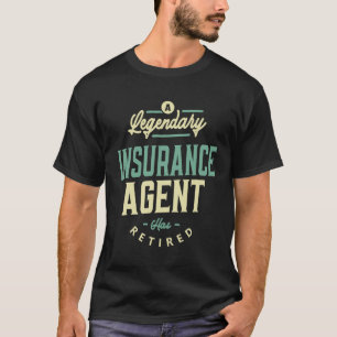 T-shirt Agent d'assurance Profession d'emploi Travailleur 