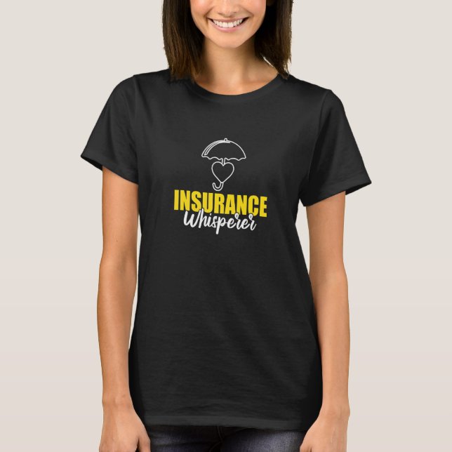 T-shirt Agent d'assurance Whisperer (Devant)