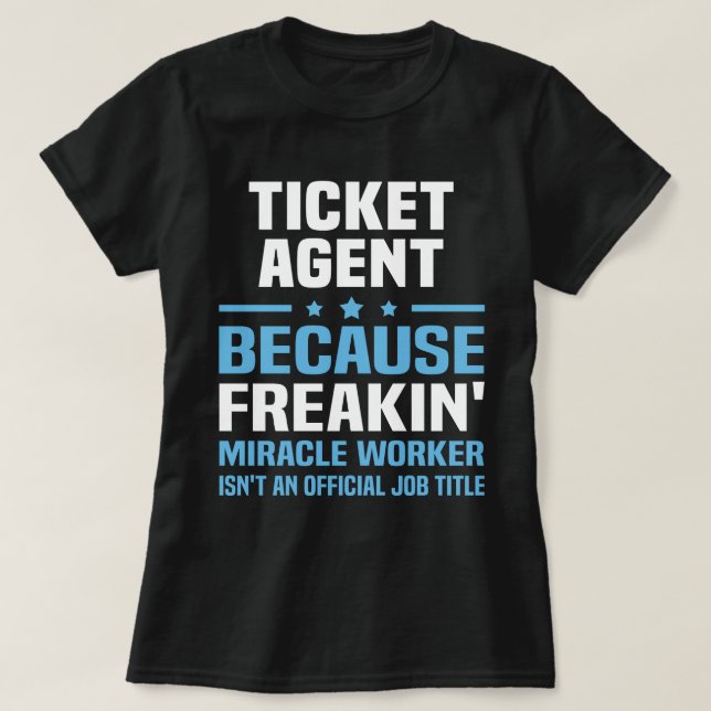 T-shirt Agent de billet (Design devant)