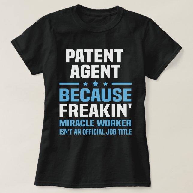 T-shirt Agent de brevets (Design devant)