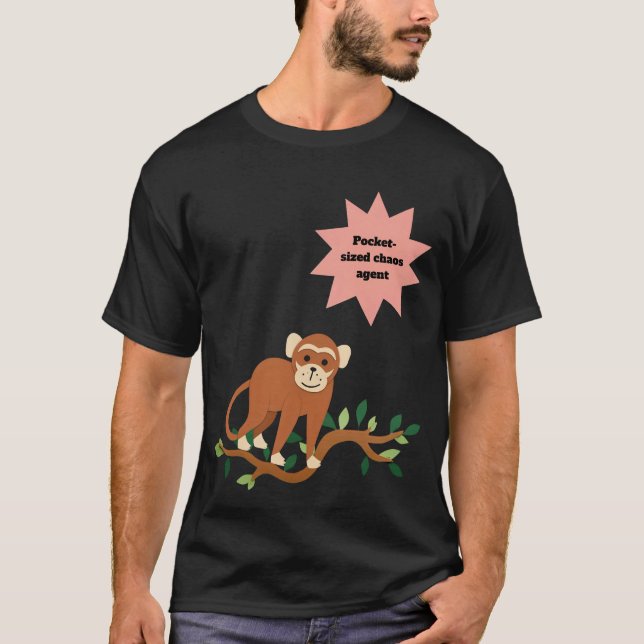 T-shirt Agent de chaos de taille de poche (Devant)