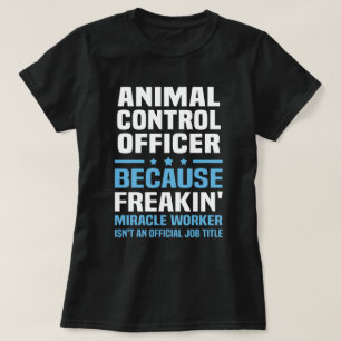 T-shirt Agent de contrôle animal