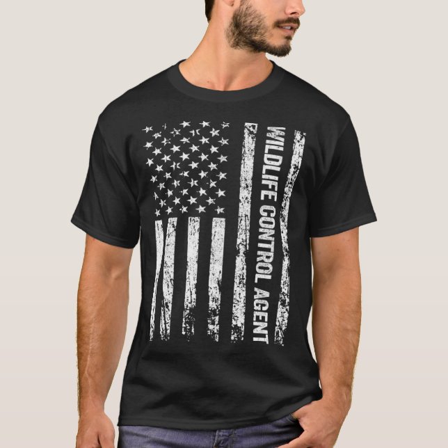 T-shirt Agent de contrôle de la faune Jeu de l'avenir gard (Devant)