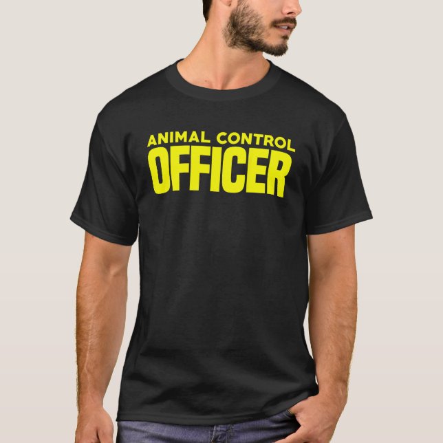 T-shirt Agent de contrôle des animaux Sécurité publique Pa (Devant)