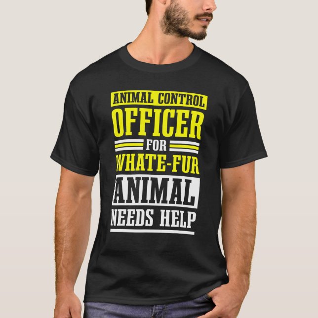 T-shirt Agent de contrôle des animaux Sécurité publique Sa (Devant)