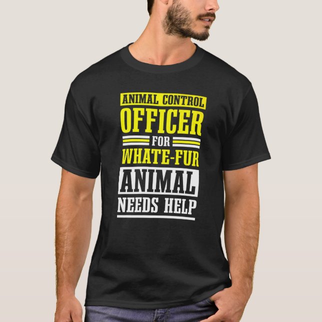 T-shirt Agent de contrôle des animaux Sécurité publique Sa (Devant)
