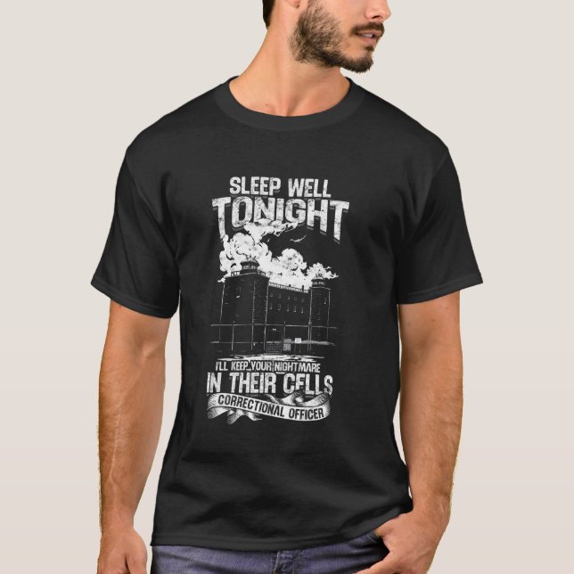 T-shirt Agent de correction Sommeil paisible ce soir je ga (Devant)
