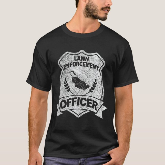 T-shirt Agent de l'application de la loi de la pelouse Amé (Devant)
