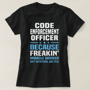 T-shirt Agent de l'application du code