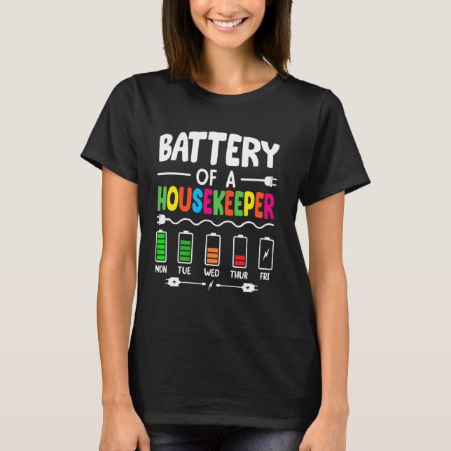 T-shirt Agent de nettoyage ménager (Devant)