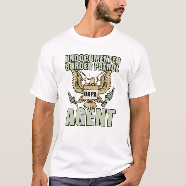 T-SHIRT AGENT DE PATROUILLE DE FRONTIÈRE NON DOCUMENTÉ (Devant)
