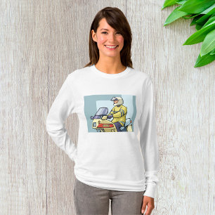 T-shirt Agent de police à moto Exécution de la loi
