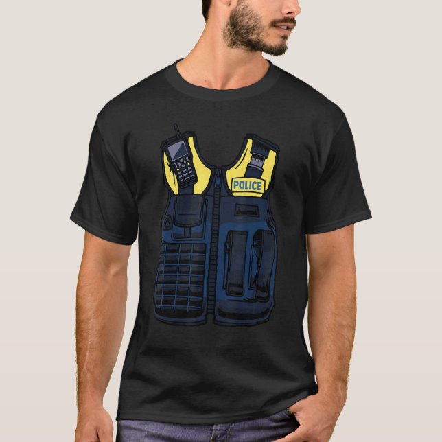 T-shirt Agent de police Costume de la circulation Inspecte (Devant)