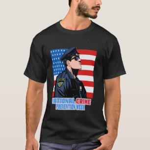 T-shirt Agent de police de la Semaine nationale de prévent