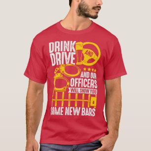 T-shirt Agent de police drôle Inspecteur Job Sheriff Cadea