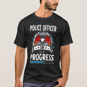 T-shirt Agent de police en cours de formation étudiant