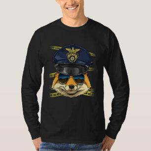 T-shirt Agent de police Fox PD Policier Scène de crime Ani