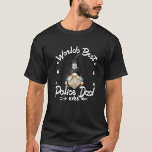 T-shirt Agent De Police Gnome Grand-Père Pour Hommes Monde