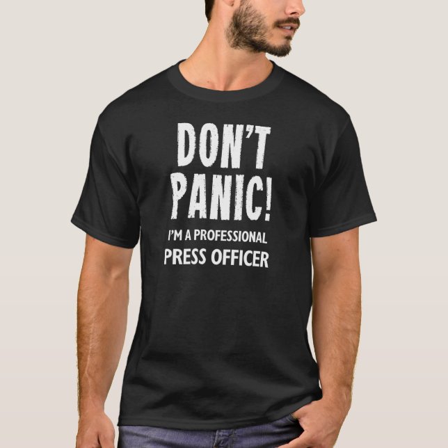 T-shirt Agent de presse (Devant)