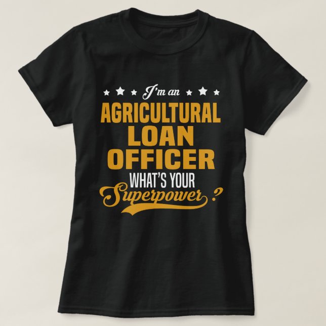 T-shirt Agent de prêt agricole (Design devant)
