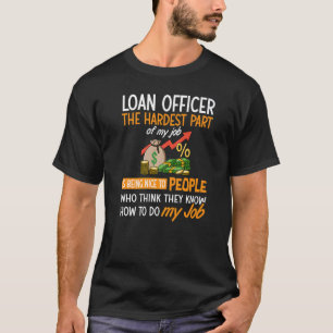 T-shirt Agent de prêt Assistant Prêt hypothécaire Prêteur 