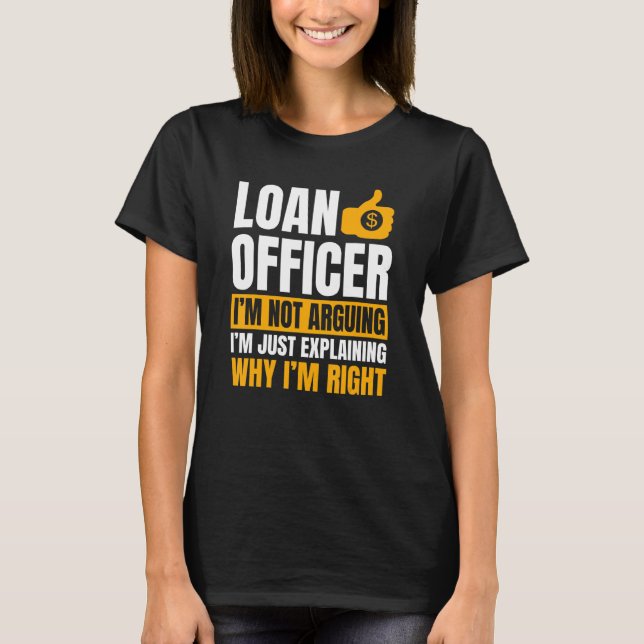 T-shirt Agent de prêt Banque Vendeur Moneylender MortgageB (Devant)