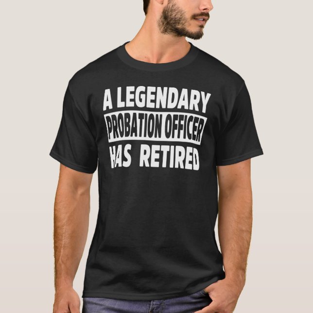 T-shirt Agent de probation à la retraite Officiers de vête (Devant)