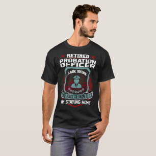 T-shirt Agent de probation retraité restant la retraite 