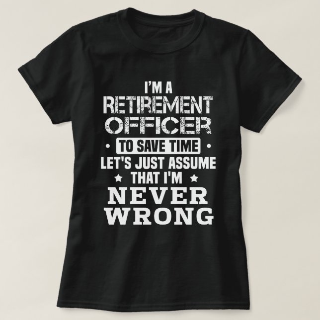 T-shirt Agent de retraite (Design devant)